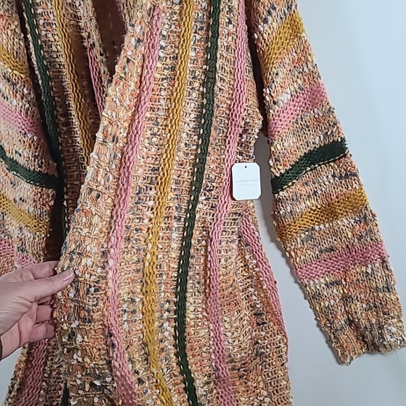 NWT Altar's State Open Front Crochet Knit Cardigan Tassles Multiple Color Sz 3XL - Picture 3 of 8